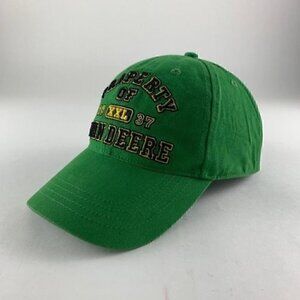 John Deere Mens Green Adjustable Hat